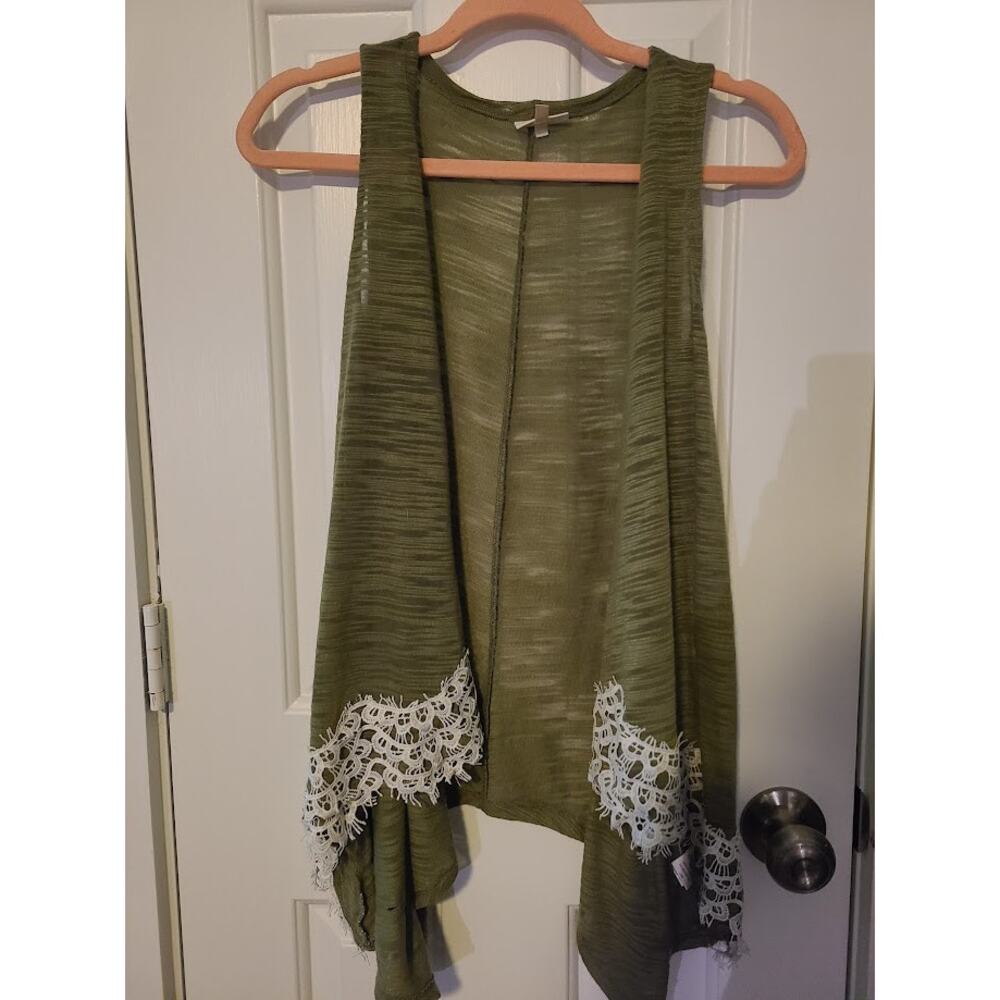 Self Esteem Juniors Front-Open Bohemian Hippie Cardigan Size L